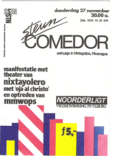 Steun Comedor Manifestatie - 27 nov 1986