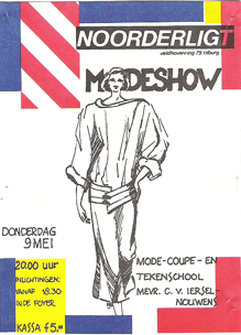 Modeshow Modevakschool mevr. v. Iersel -  9 mei 1985