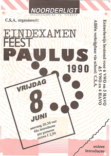 Paulus-Eindexamen Feest -  8 jun 1990