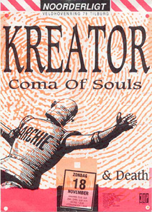 Kreator / Death - 18 nov 1990