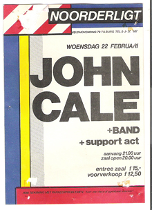 John Cale - 22 feb 1984