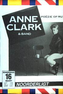 Anne Clark & Band - 16 mrt 1989