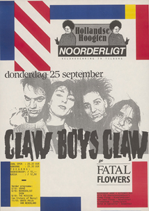 Claw Boys Claw / Fatal Flowers - 25 sep 1986