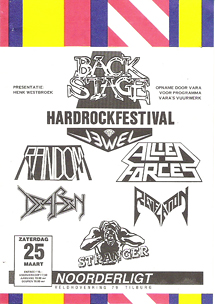 Backstage Hardrockfestival - 25 mrt 1989