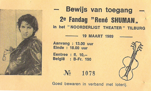 René Shuman-Fanclubdag - 19 mrt 1989