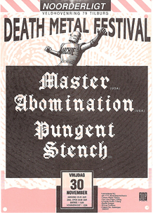 Master / Abomination / Pungent Stench - 30 nov 1990
