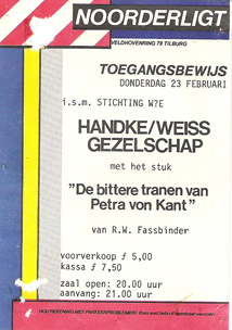 Handke / Weiss gezelschap - 23 feb 1984