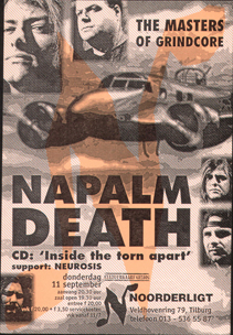 Napalm Death - 11 sep 1997