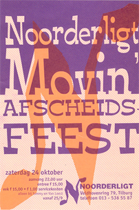 Noorderligt Movin' / afscheidsfeest - 24 okt 1998