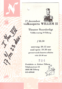 Volksopera Willem II - 17 dec 1992