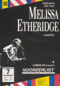 Melissa Etheridge -  7 dec 1989