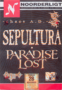 Sepultura / Paradise Lost - 28 nov 1993