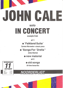John Cale solo - 11 okt 1989