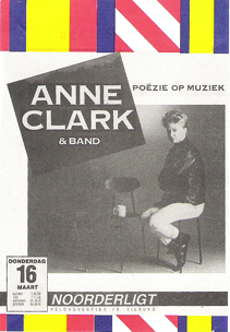 Anne Clark & Band - 16 mrt 1989