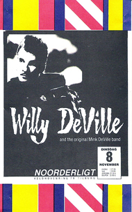 Willy DeVille and the original Mink DeVille Band -  8 nov 1988