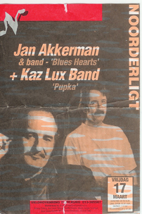 Jan Akkerman & Band / Kaz Lux & Band - 17 mrt 1995