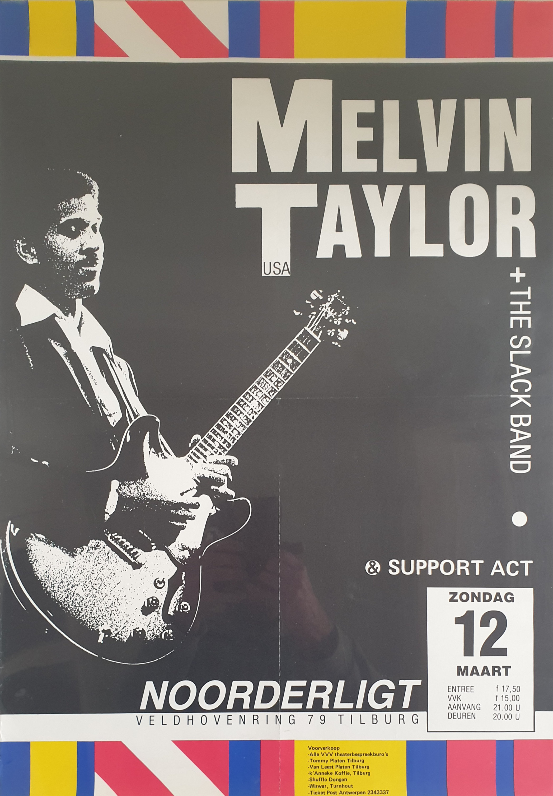 Melvin Taylor + the Slack band - 12 mrt 1989